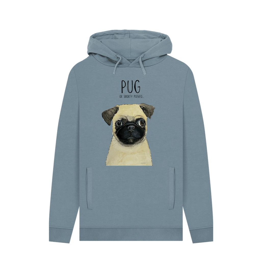 Pug or Snorty Potato? Men's Hoodie – Cozy, Funny, & Pug-tastic!