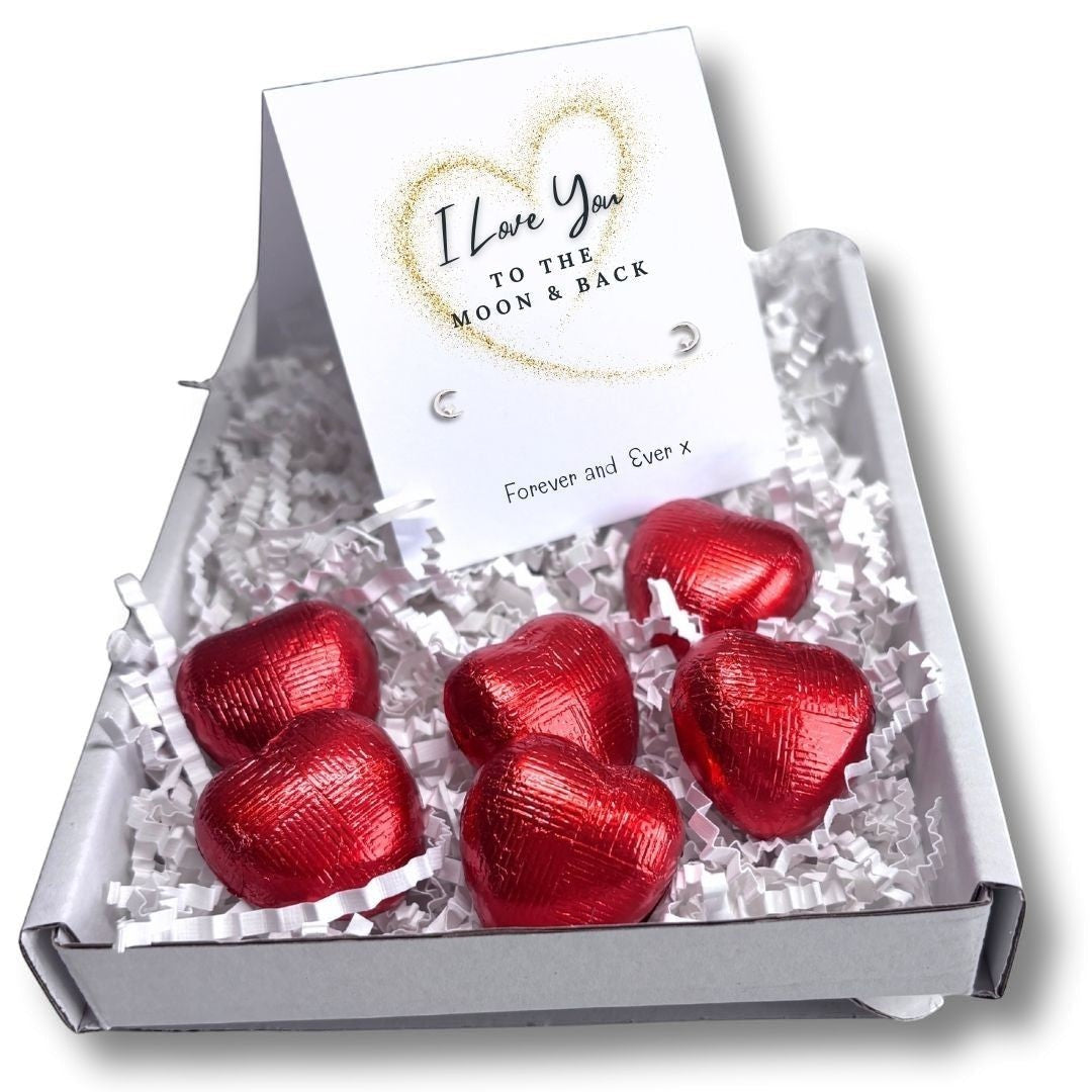 Love You to the Moon & Back Silver Earrings Mini Gift Hamper