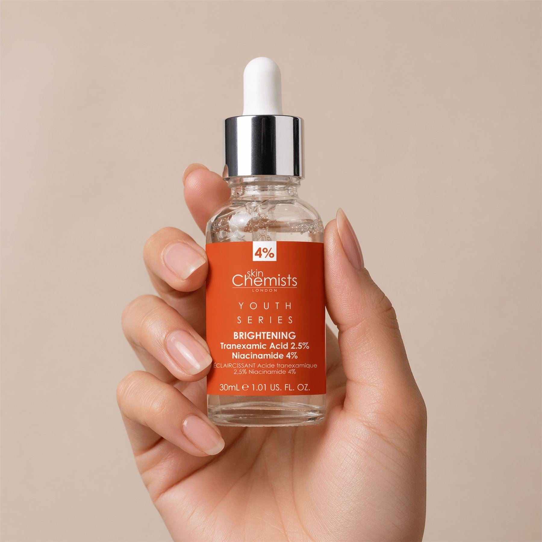 Tranexamic Acid 2.5%, Niacinamide 4% Brightening Facial Serum 30ml