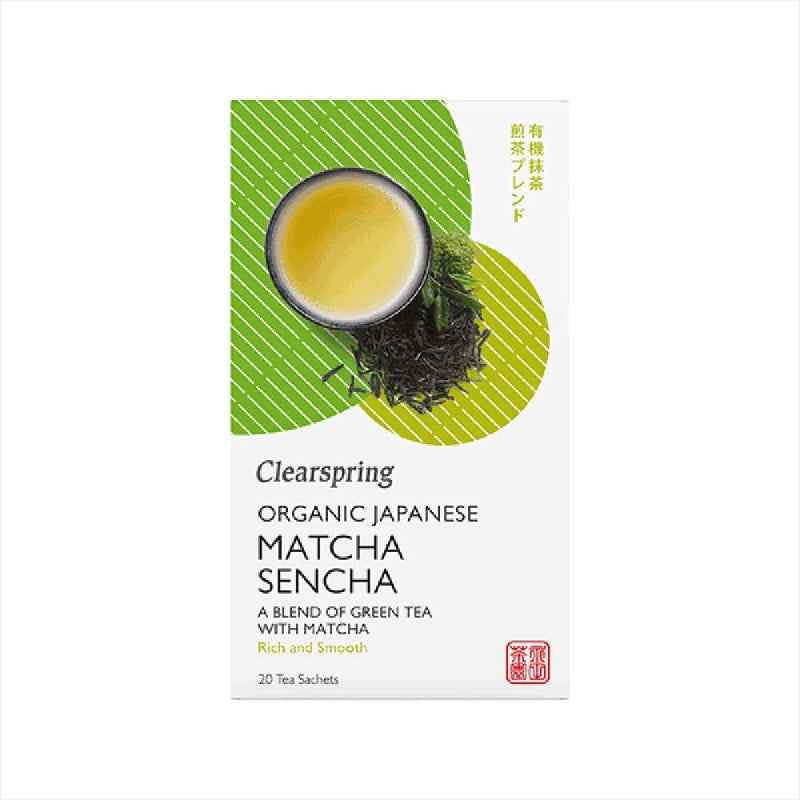 Clearspring Organic Matcha Sencha Green Tea Bags (20 Bags)