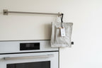 Linen Grey Striped Pot Holder