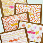 Thank You Cards Bundle of 5 - Pastel Many Thanks