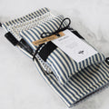 French Inspired Navy Stripe Kitchen Trio