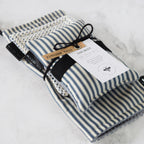 French Inspired Navy Stripe Kitchen Trio