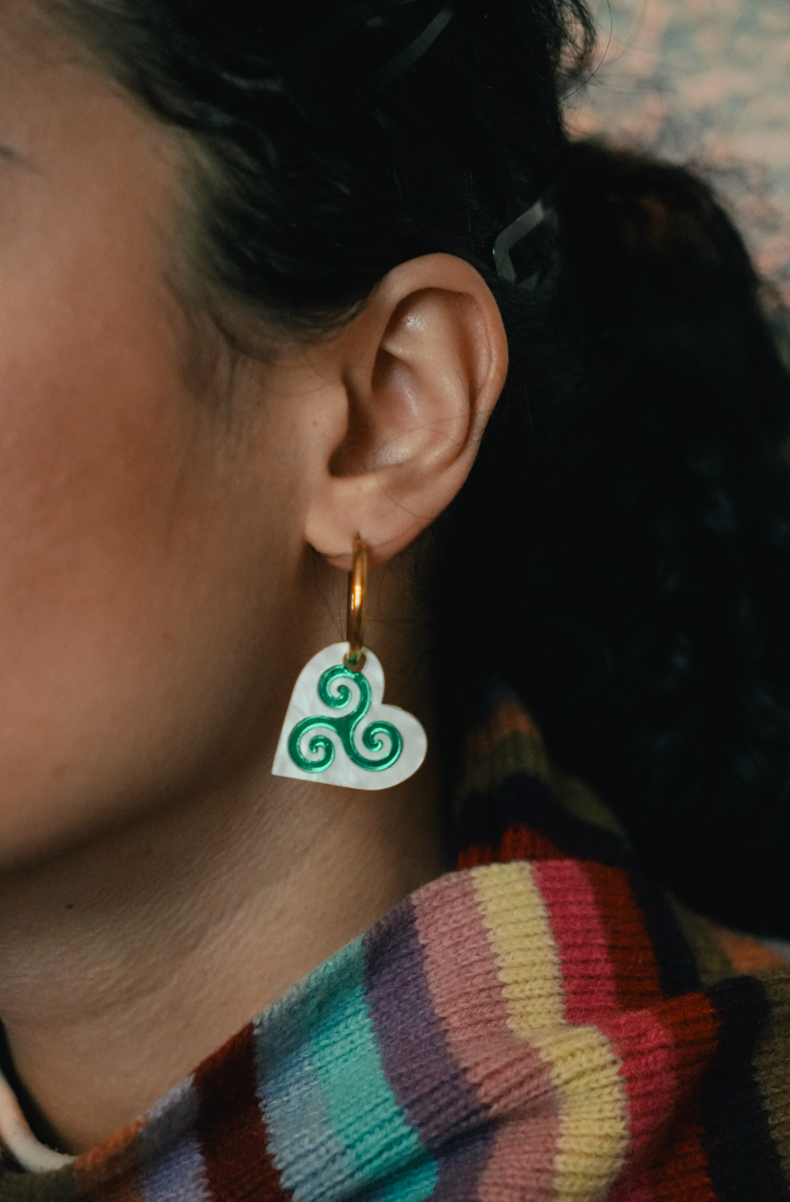 Triskelion Hoop Earrings