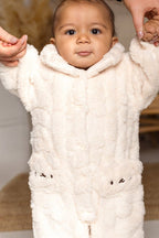 The Fur Bear Lining Fluffy Coat Romper
