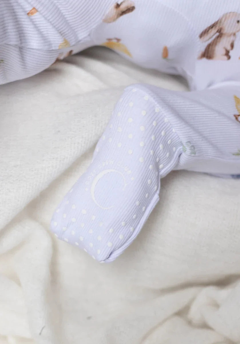 The COZY Hop Sleepsuit Ribbed Cotton Zip One Piece