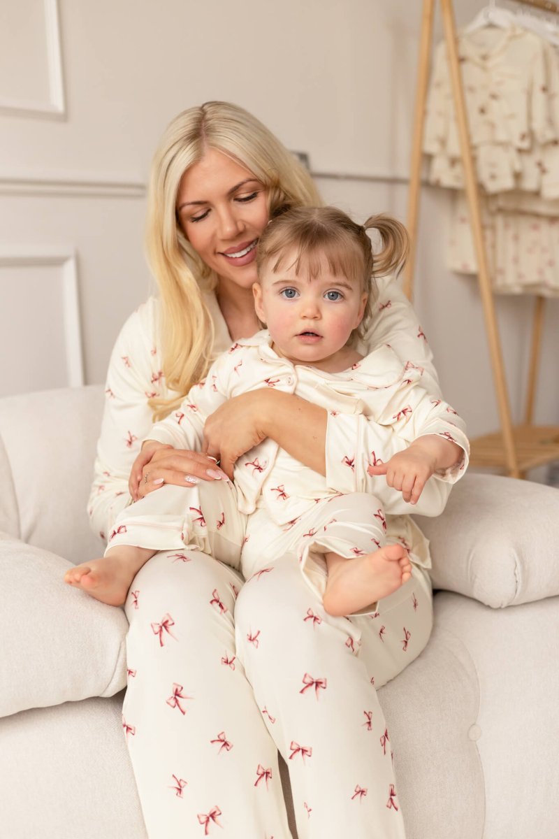 Adult COZY Rosy Ribbon Pyjamas