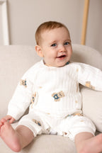 The Charming Bear Boucle Wrap Baby Grow Romper
