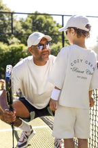 Adult Cozy Crew Resort Club Tee - Ash Grey