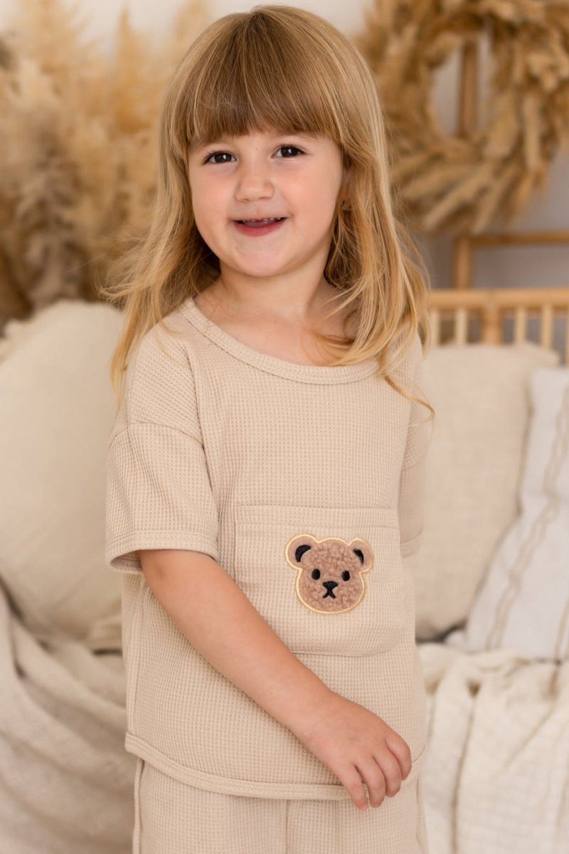 Waffle Bear 2 Piece T-Shirt & Shorts Set