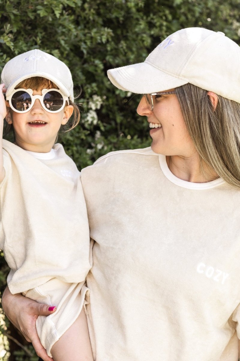 Cozy Terry Cap for Adults - Sand