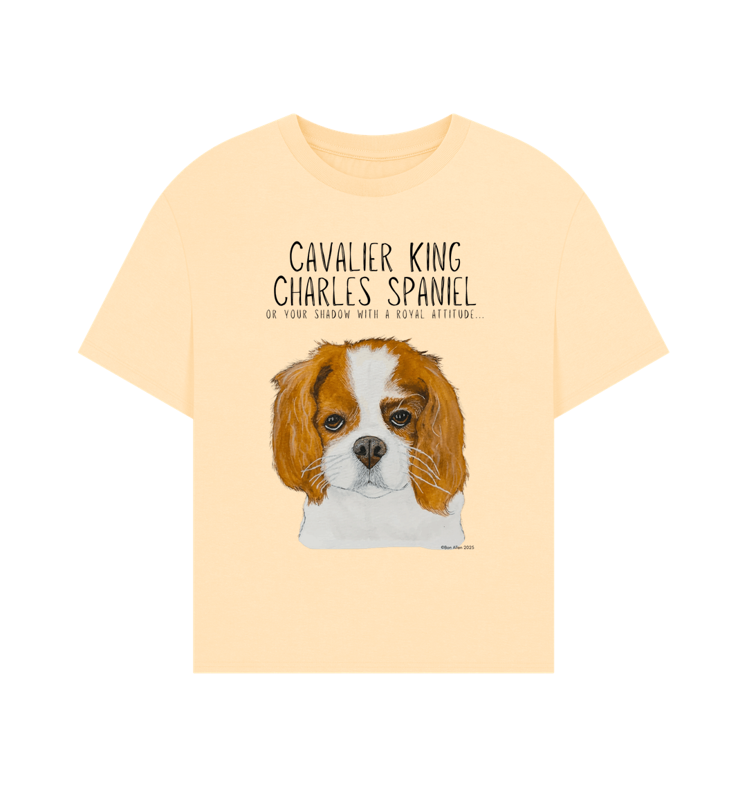 Bow Down, Darling: Sustainable Women’s Tee with Cavalier Queen Vibes