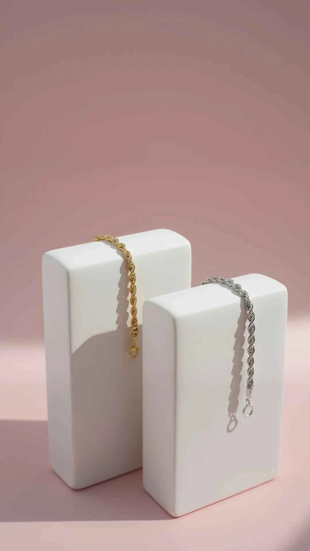 Twisted Rope Chain Bracelet
