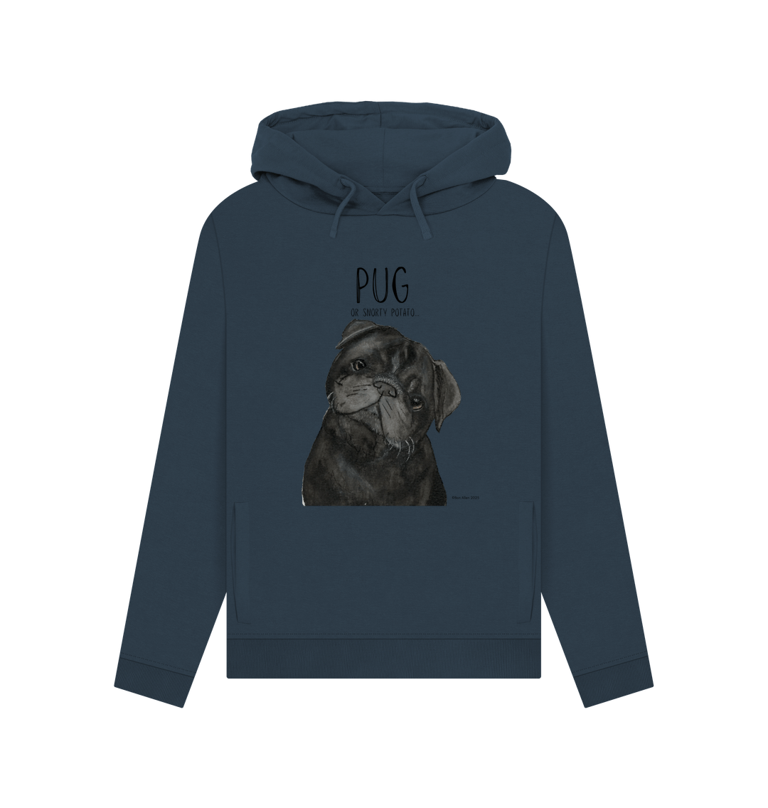 Snorty Potato Women’s Hoodie – Cozy, Cute & Pug-Approved!