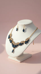 Marquise Crystal Necklace & Earrings Set