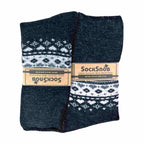 1 Pack Ladies Turn Over Top Warm Nordic Bed Socks for Winter