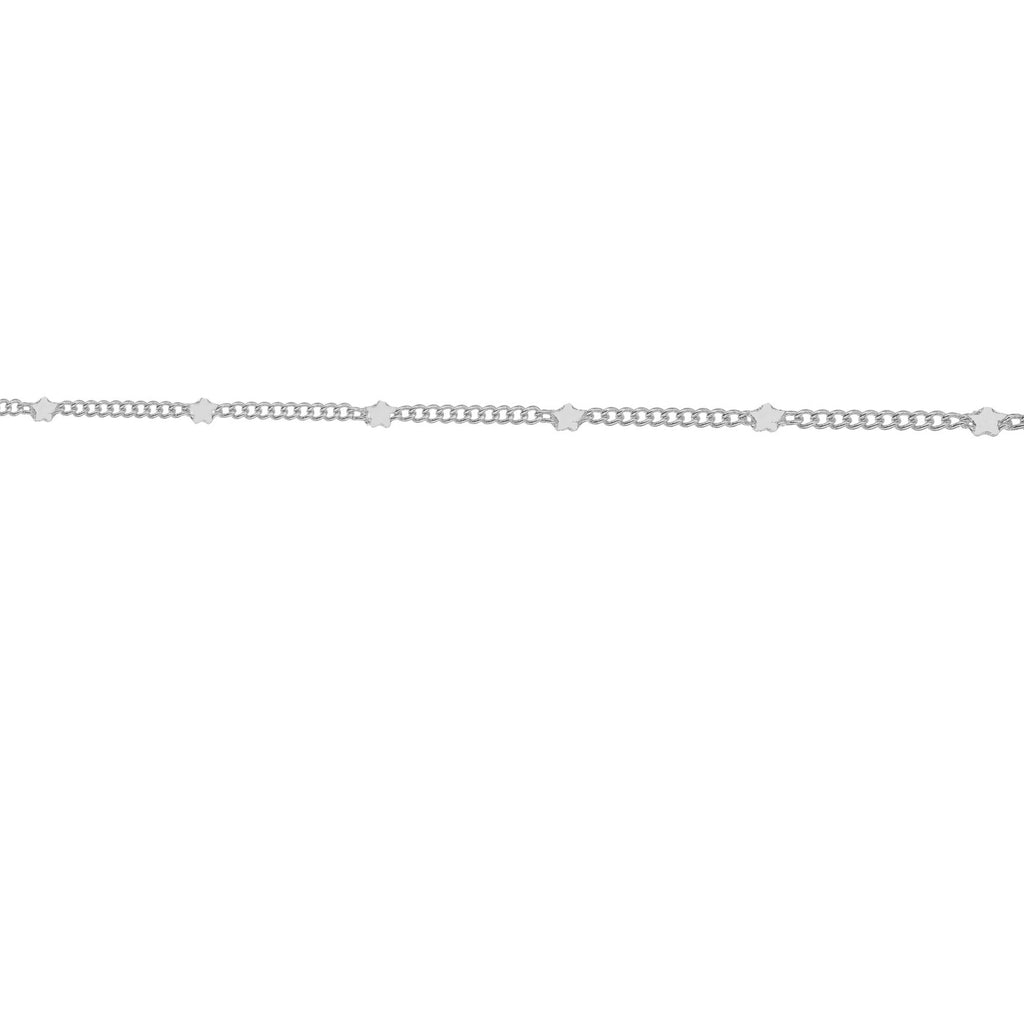 Star Dainty Chain Silver Necklace