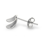 Tactile Silver Stud Earrings