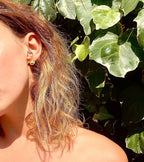 Tactile Gold Stud Earrings
