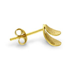 Tactile Gold Stud Earrings