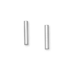 Pillar Understated Sterling Silver Stud Earrings