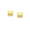 Golden Pillow Square Gold Stud Earrings