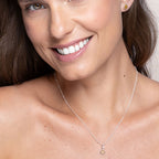 Floral Mandala Two-Tone Silver Gold Necklace