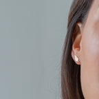 Silver Leaf Stud Earrings