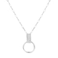 Contrasting Chunky Textured Sterling Silver Necklace