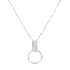 Contrasting Chunky Textured Sterling Silver Necklace