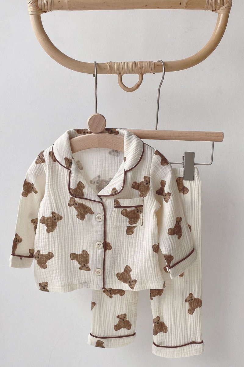 Cozy Bear Pyjamas - PJ Set 100% Cotton