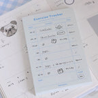 Afterglows | Exercise Tracker Memo Note Pad