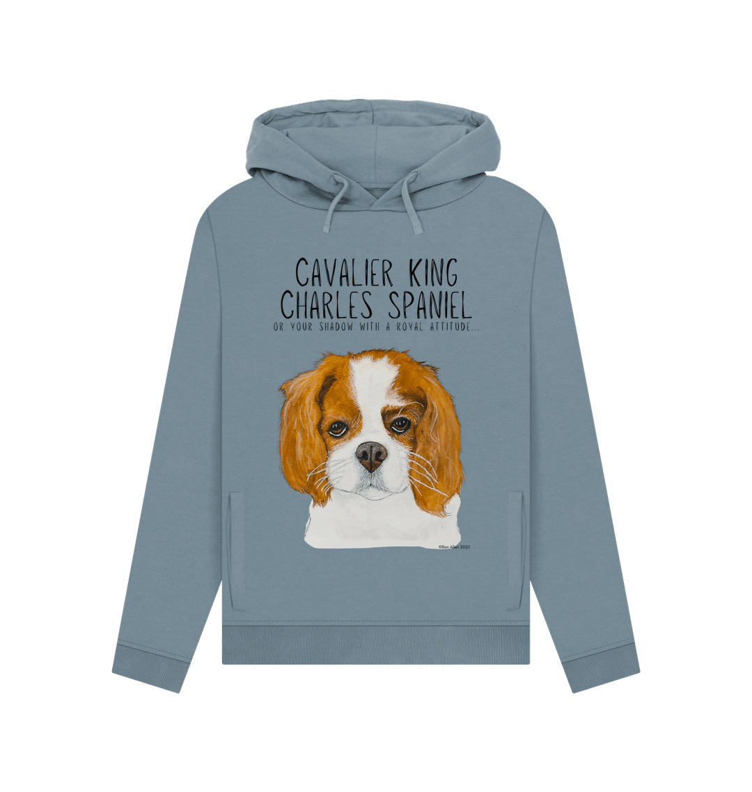 Her Royal Softness: Sustainable Women’s Hoodie with Cavalier Queen Energy