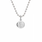 Classic Tiny St Christopher Necklace Sterling Silver 10mm