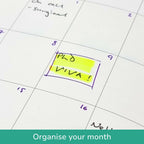 Undated Yearly Productivity Planner - Red