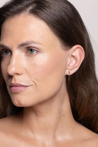 Minimalist Dainty Gold Bar Stud Earrings