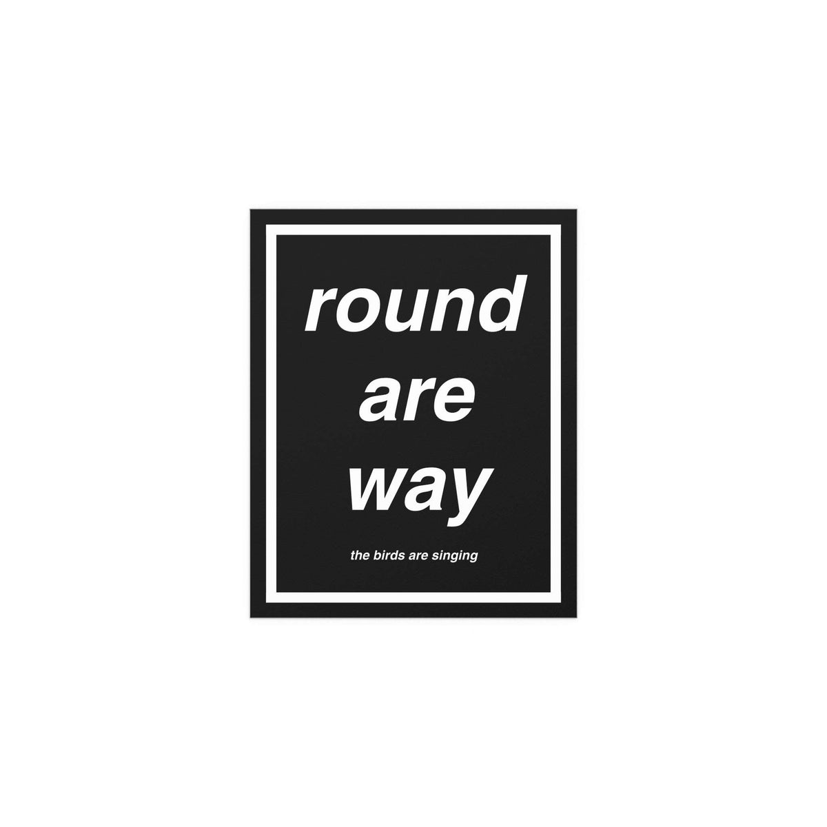 Oasis - Round Are Way Print