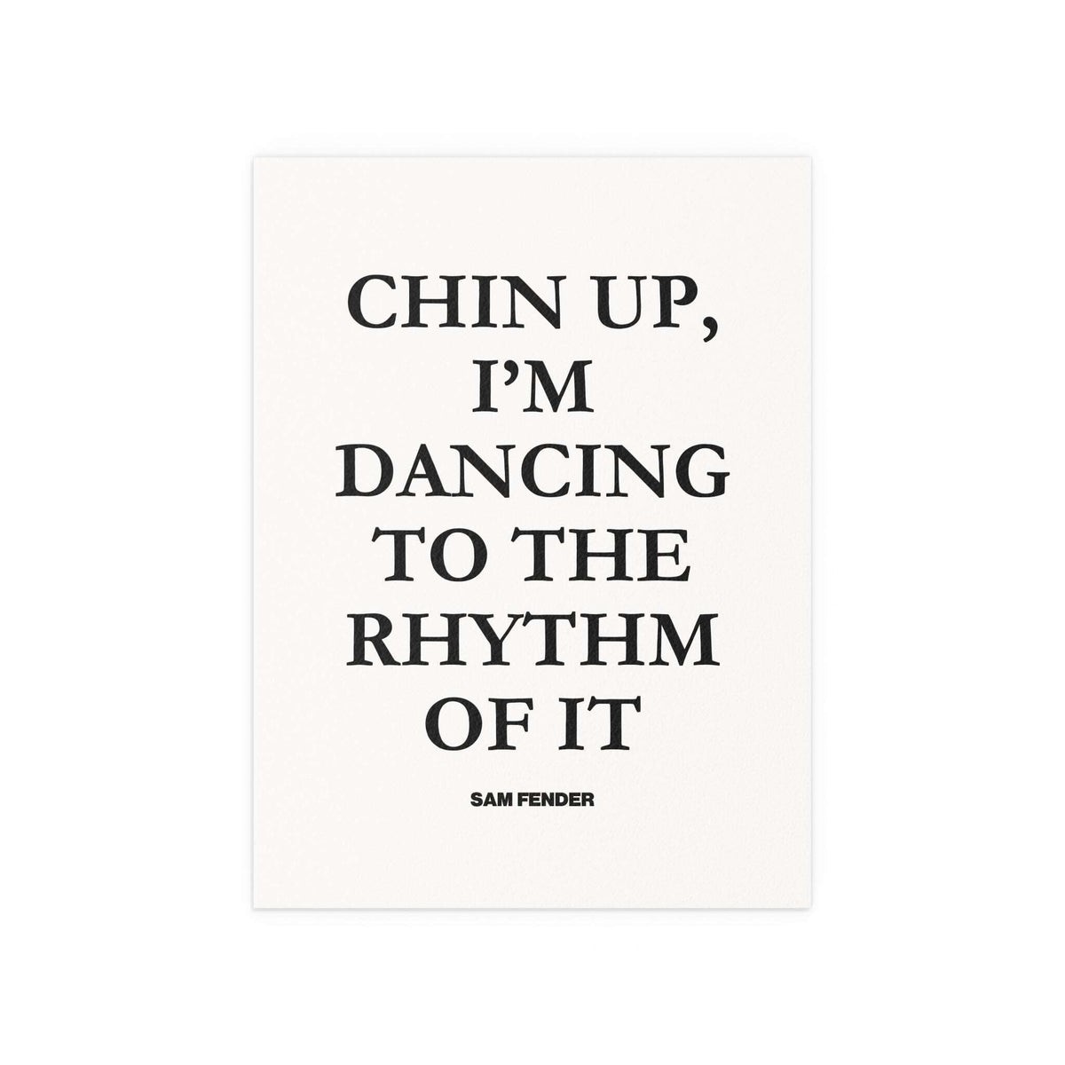 Sam Fender - Chin Up (Black + White)