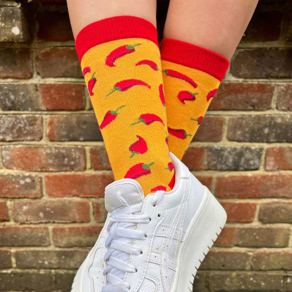 Red Chilli Pepper Bamboo Socks