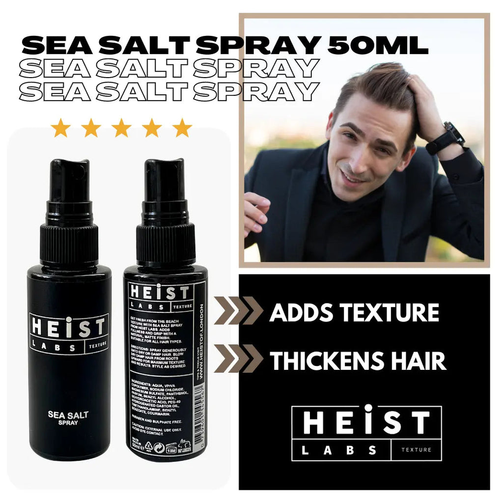 Sea Salt Spray by Heist Labs - Texture & Grip Styling Spray (50ml Travel Size)