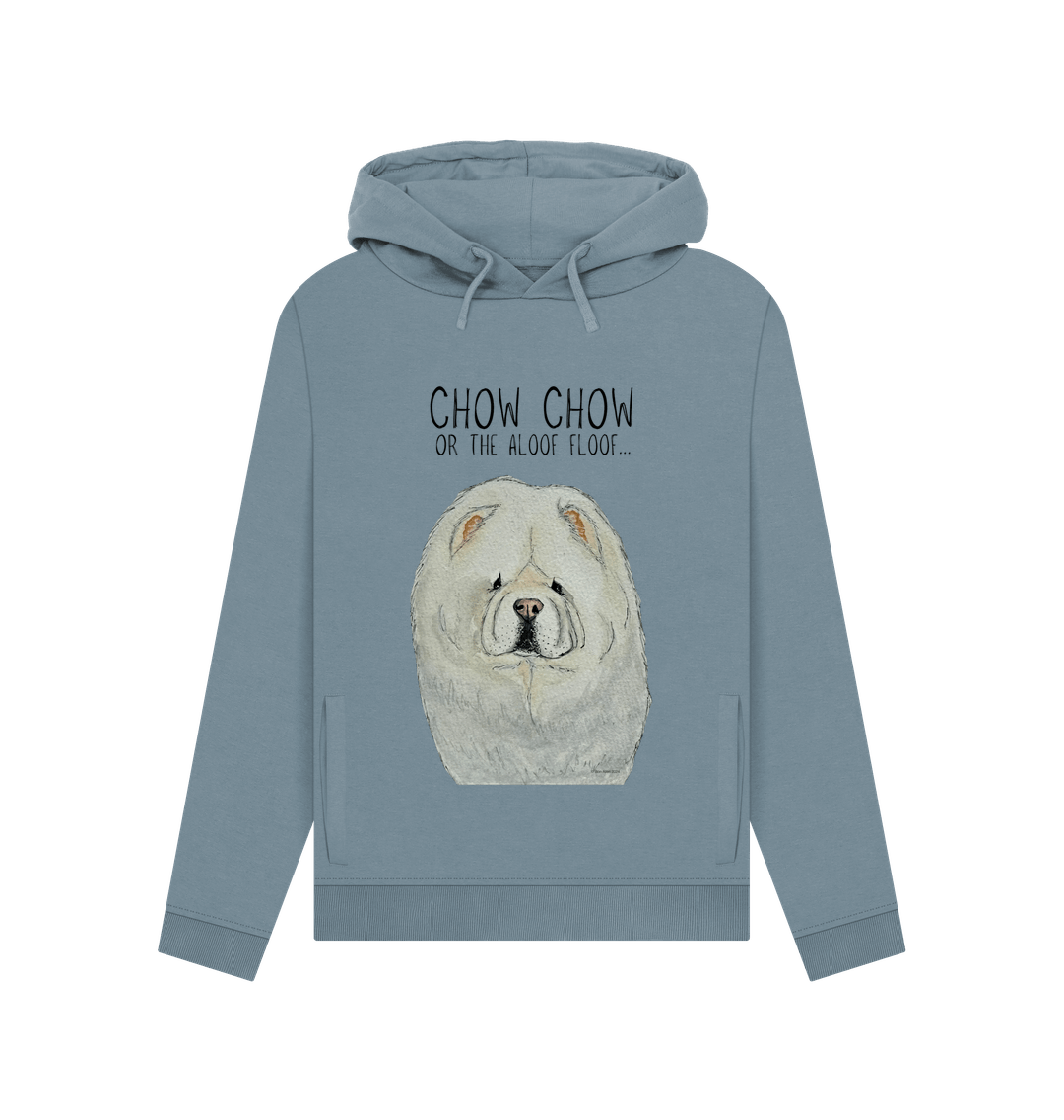 Stay Cozy in Style with the Cream Chow Chow Women's Hoodie – Featuring the Aloof Floof!