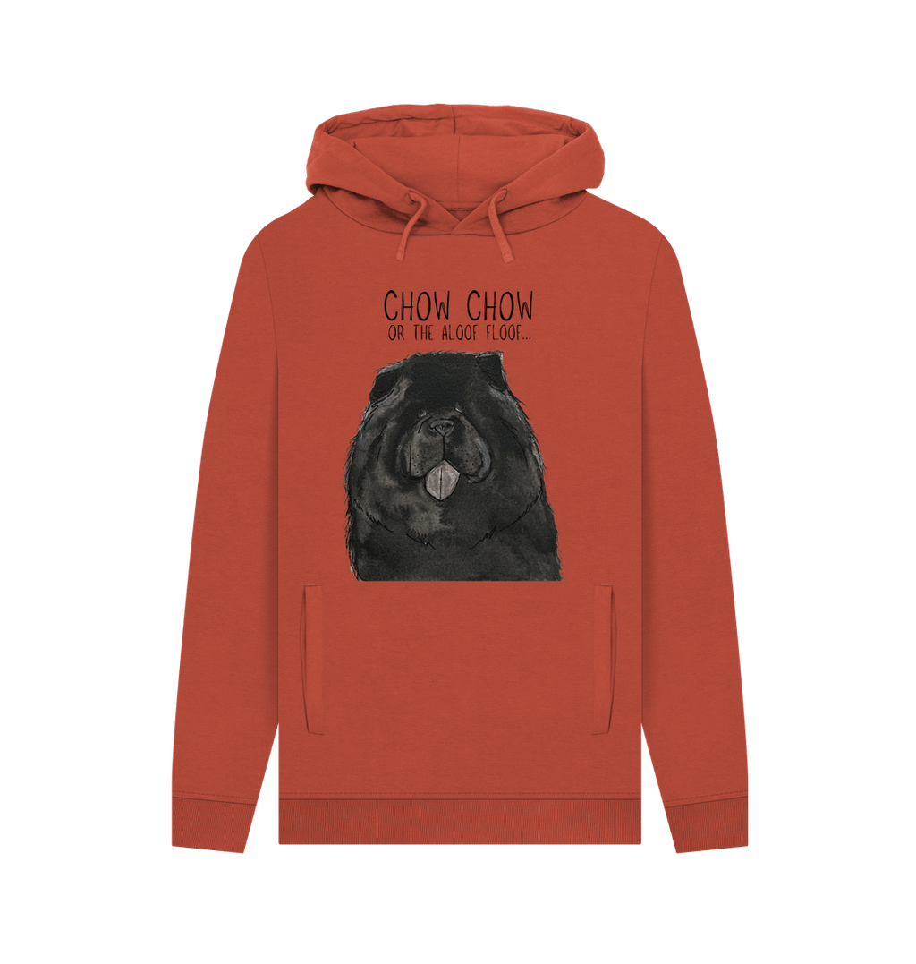 Black Chow Chow 'The Aloof Floof' Men's Hoodie – Stylish and Cozy