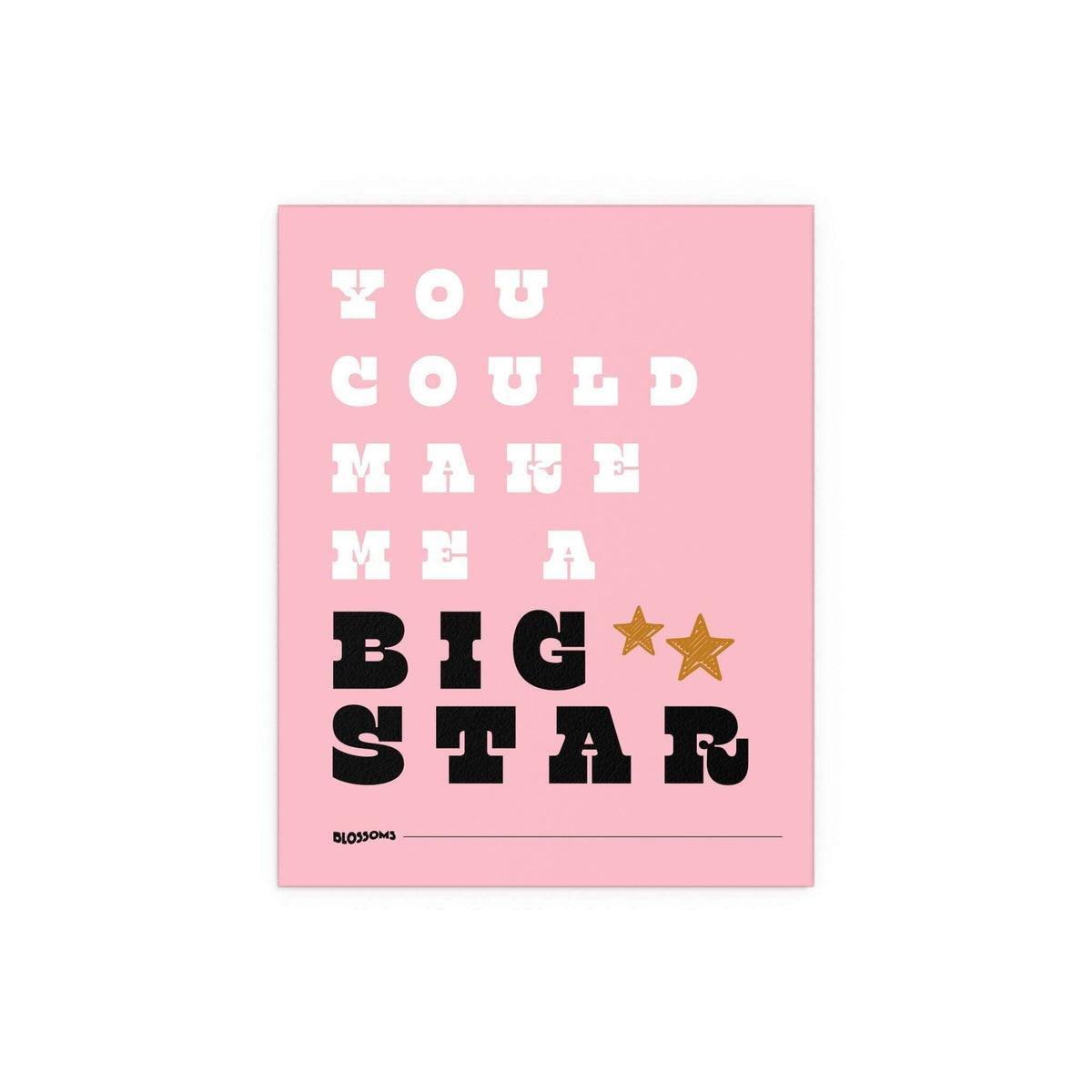 Blossoms - Big Star (Pink + White + Black)