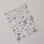 Hello Claws | Silver Star Heart 5D Nail Deco Sticker