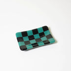 Handmade Glass Tray – Chequered Fused Glass Trinket Dish by David Perry Glass & Ceramics (12x7cm-chequered-dual-coloured-small-tray-bullseye-collection)