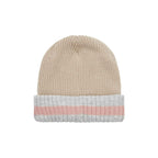 Mens & Ladies Waterproof Cold Weather Striped Roll Cuff Beanie Hat