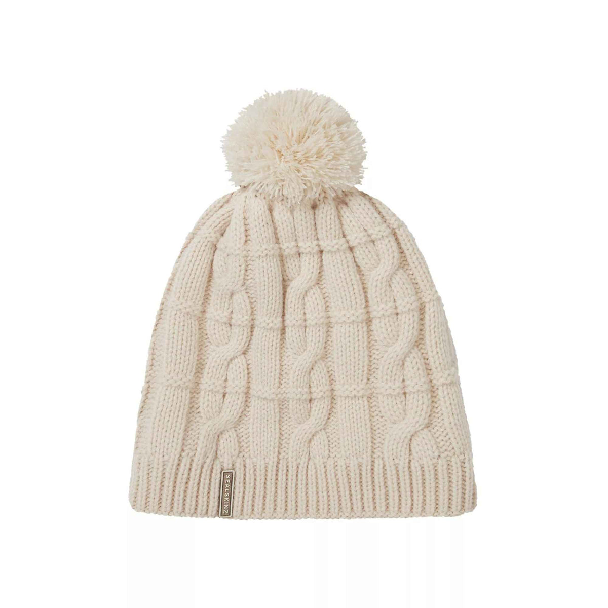 Mens & Ladies Waterproof Cold Weather Cable Knit Bobble Hat