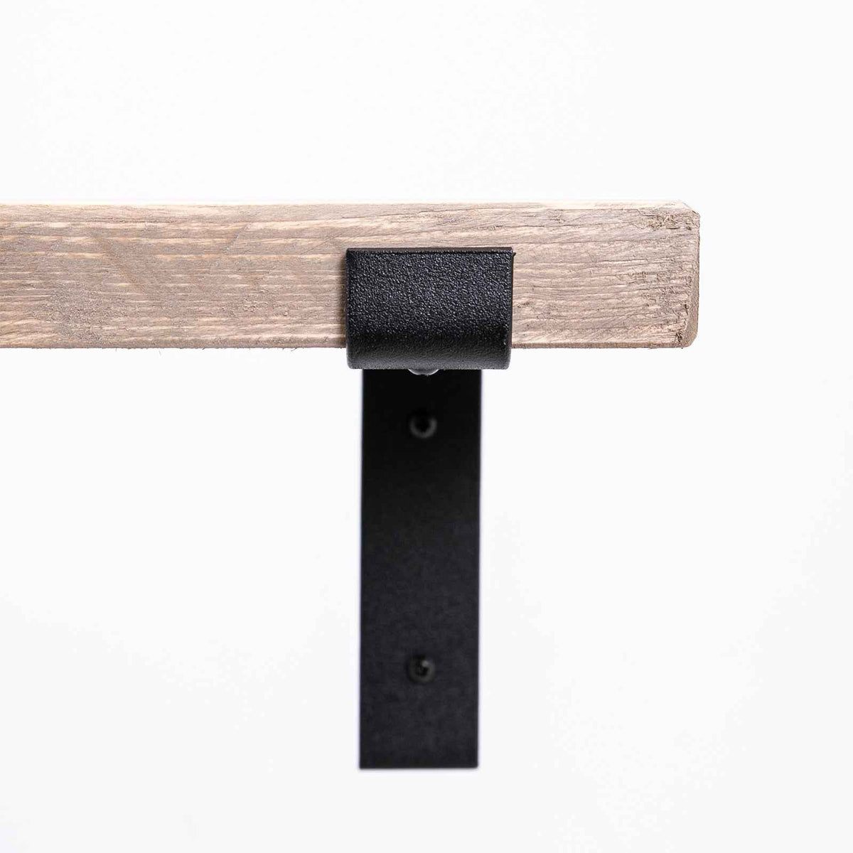 Grey Wall Shelves - Solid-Wood Industrial Shelf for Living Room & Bedroom