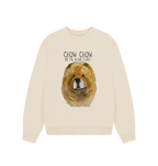 Snuggle in Style – Red Chow Chow Ladies Oversized Sweatshirt!